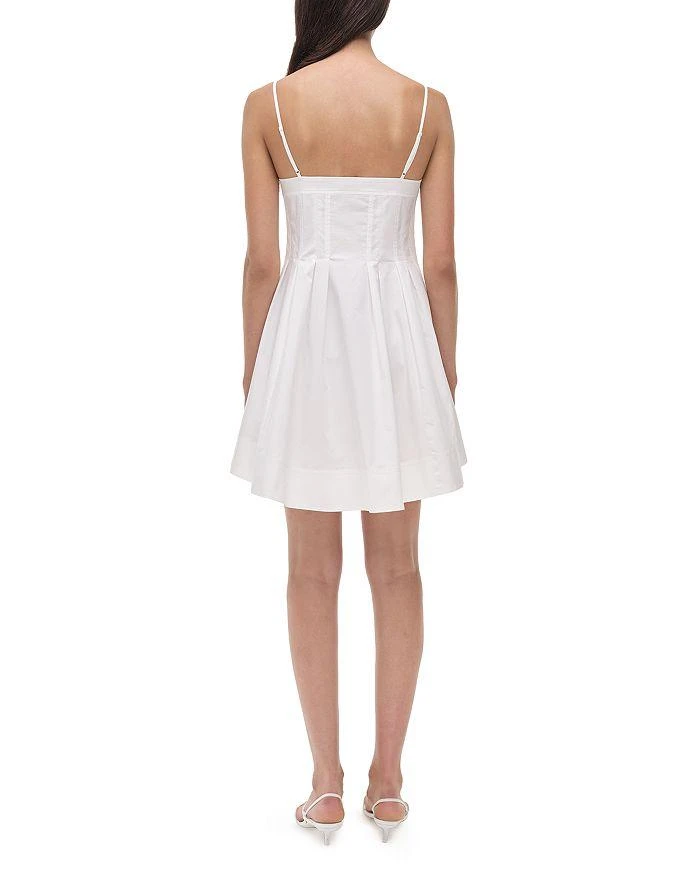 white christmas dresses Draped Open-Back Mini Dress in White - M main image 0