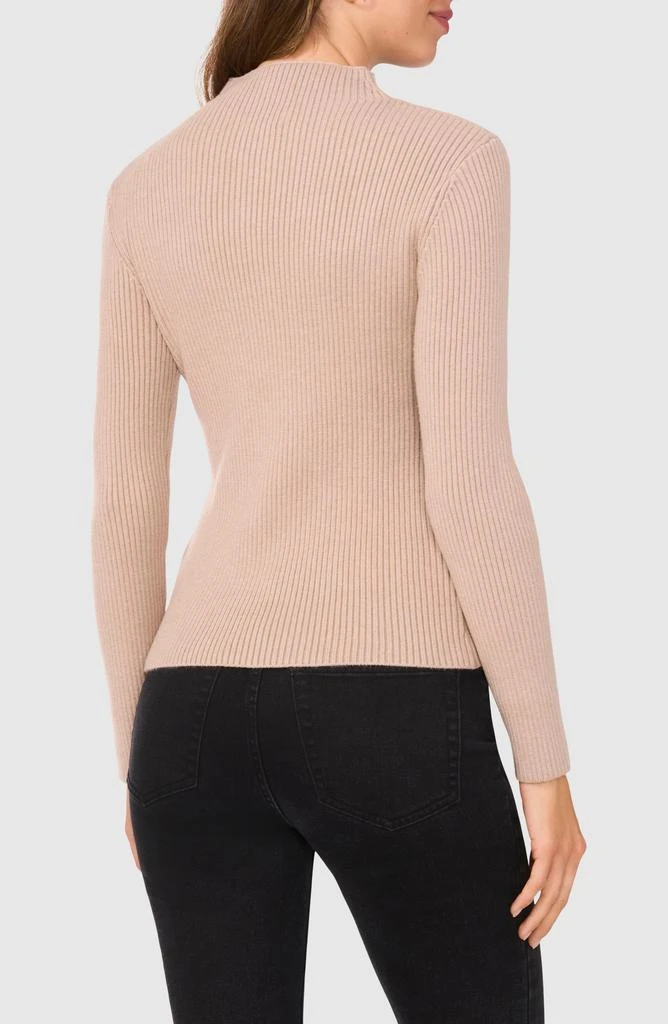 Halogen Rib Quarter Zip Sweater 2