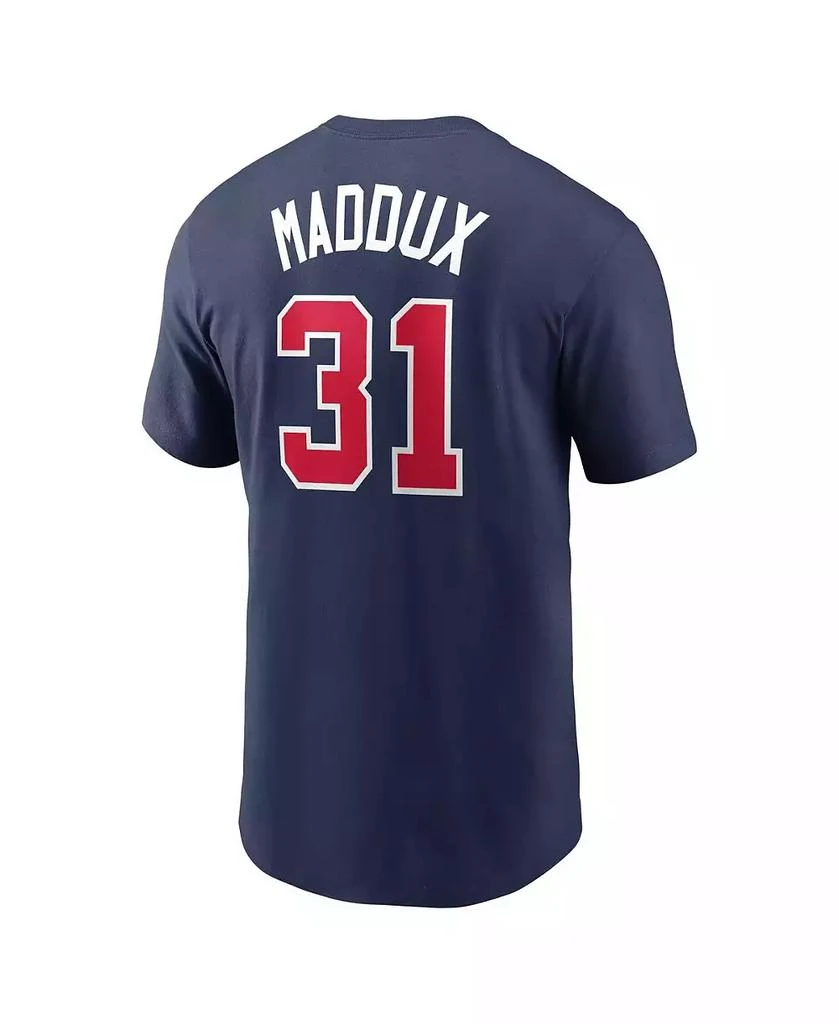 NIKE Men's Greg Maddux Navy Atlanta Braves Fuse Name Number T-Shirt 2