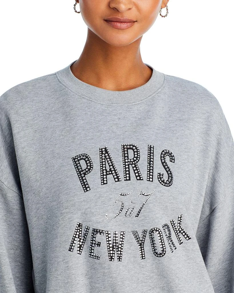 Cinq à Sept Rhinestone Paris New York Sweatshirt 5