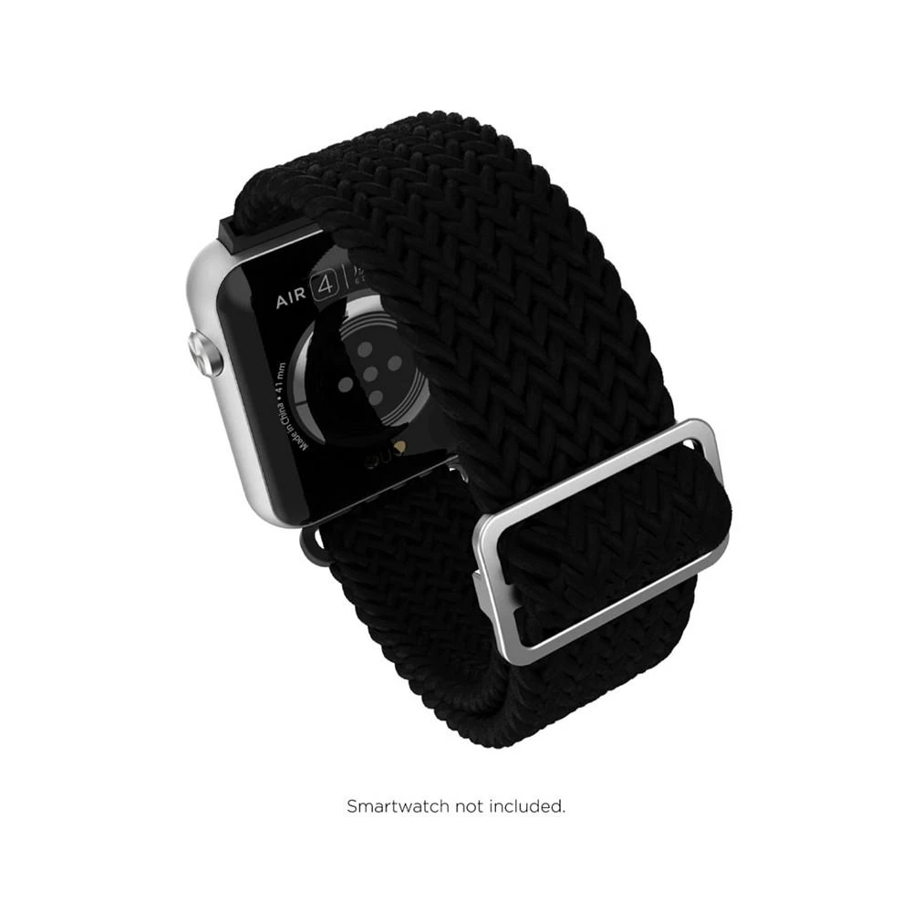 iTouch Unisex Air 4 Black Braided Loop Silicone Strap 4