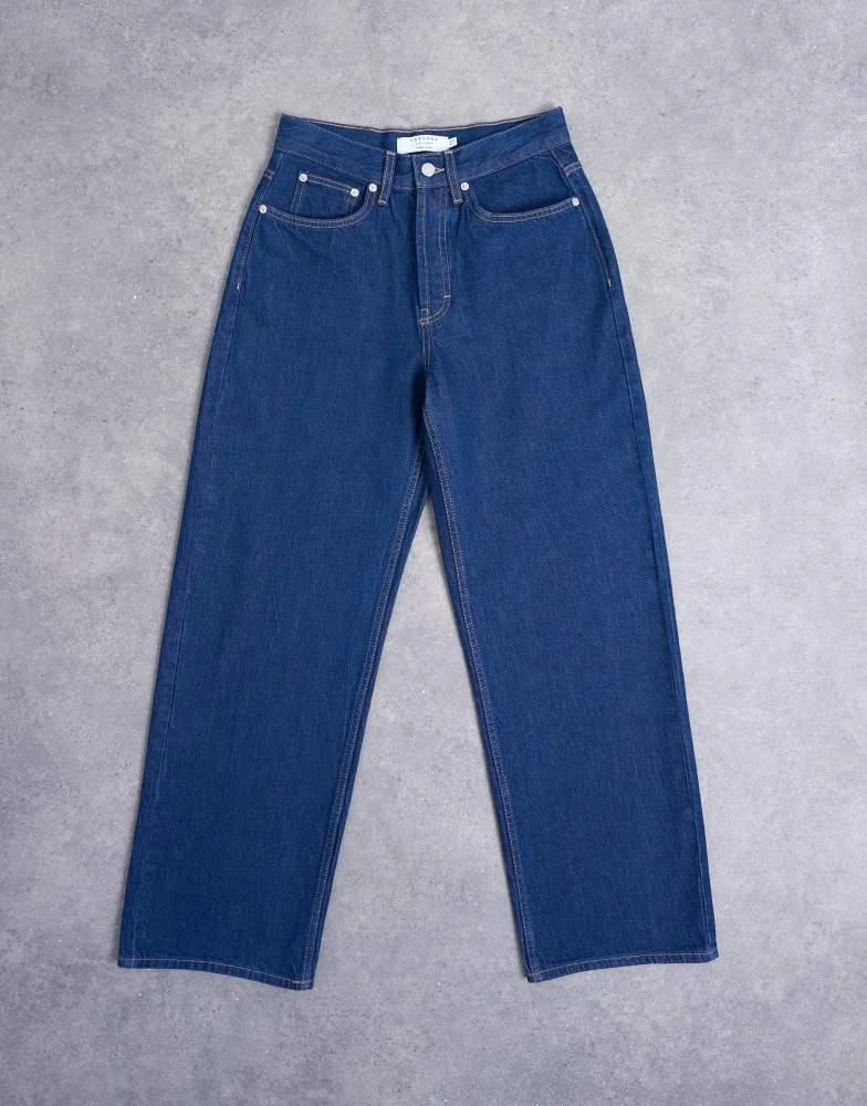 Topshop Topshop Column mid rise jean in indigo rinse 6
