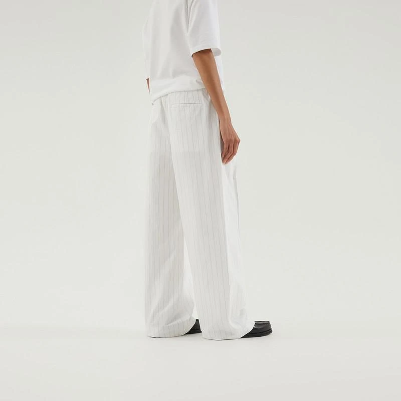 1989 STUDIO White striped boxy pants 4