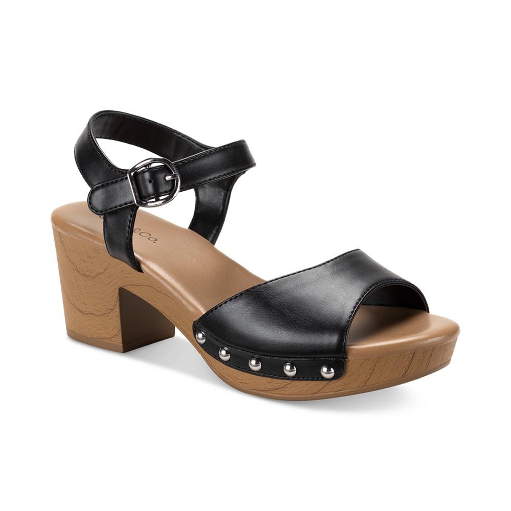 Style & Co Women's Anddreas Platform Block-Heel Sandals, Created for Macy's