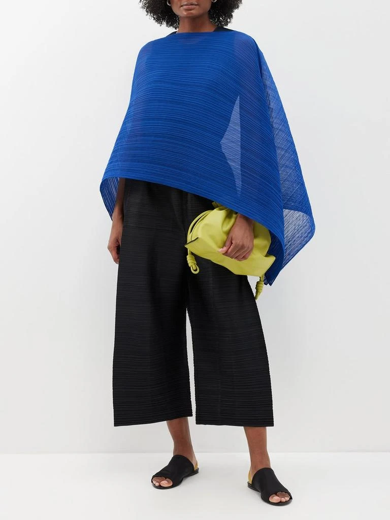 Pleats Please Madame technical-pleated multi-way scarf top 1