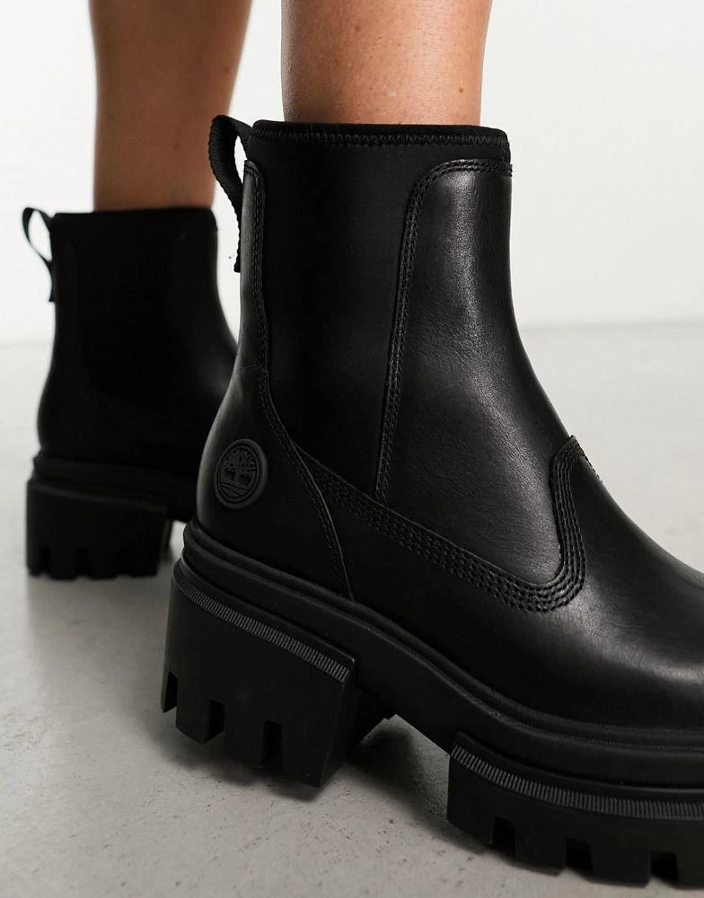 Timberland Timberland everleigh chelsea boots in black full grain leather 2