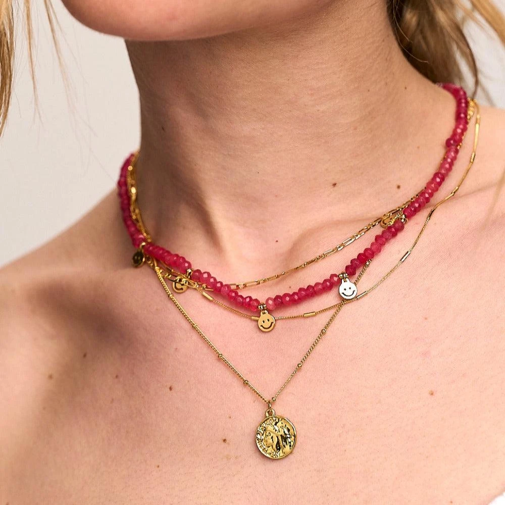 Orelia London Multi Row Coin Necklace 5