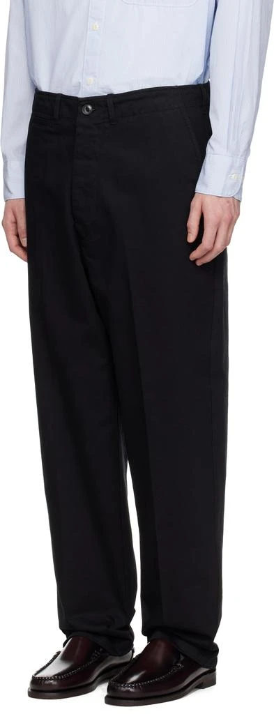 Merz b. Schwanen Black CHINO01 Trousers 4