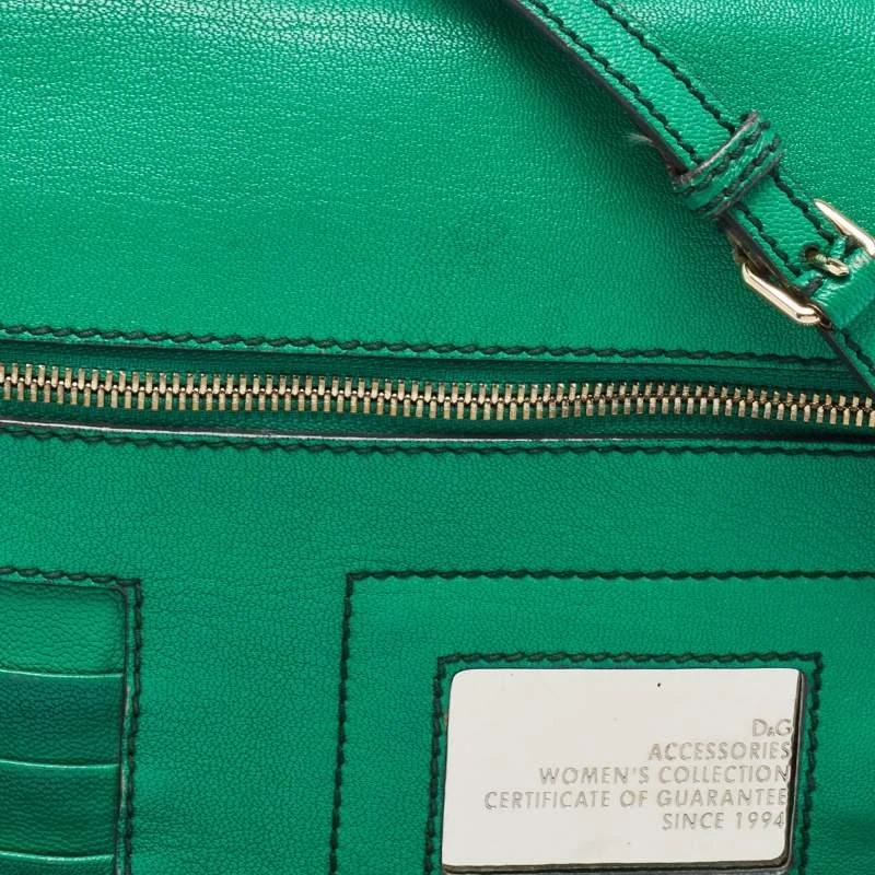 Dolce & Gabbana D&G Green Leather Ania Shoulder Bag 7