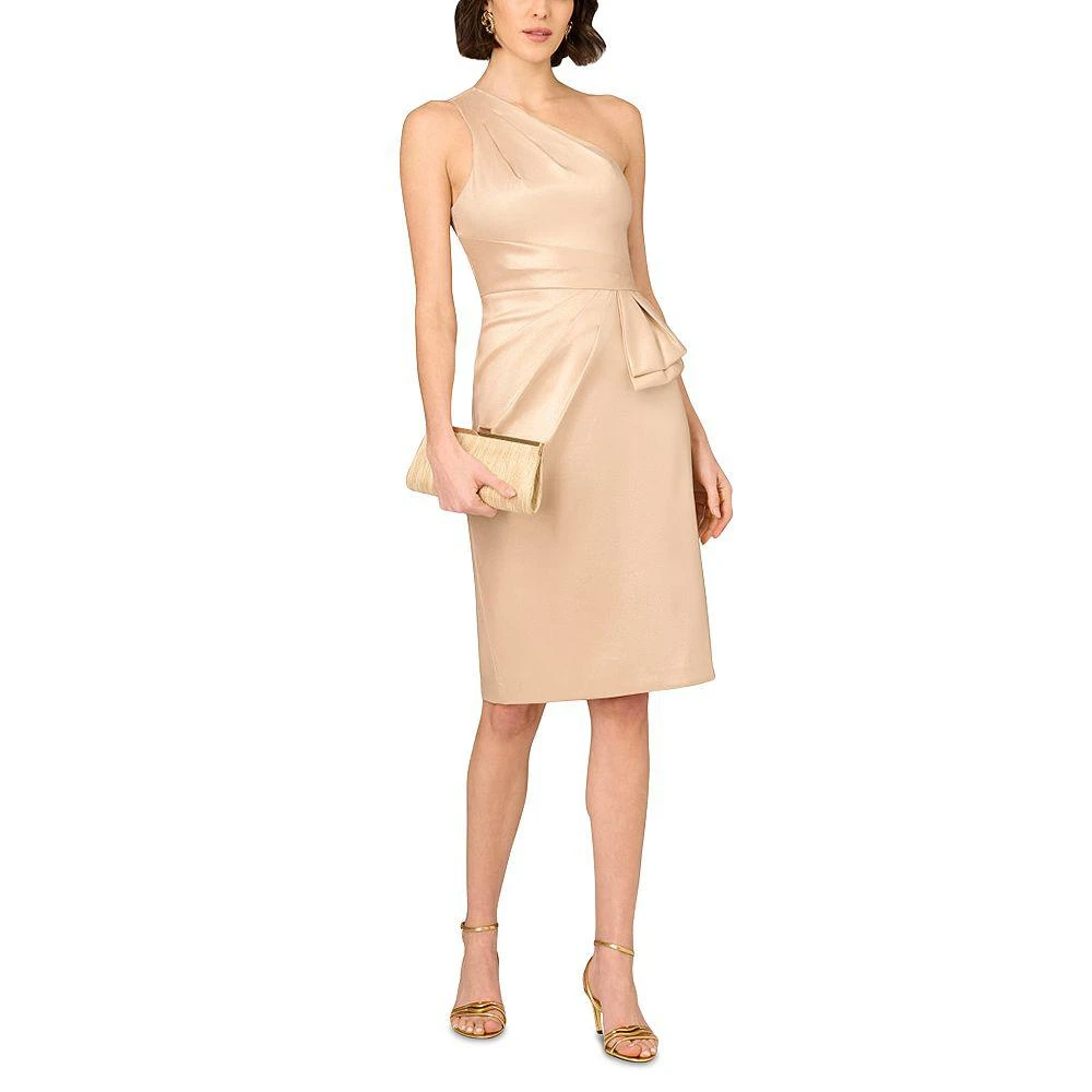 Aidan Mattox Foiled Mikado Dress 7