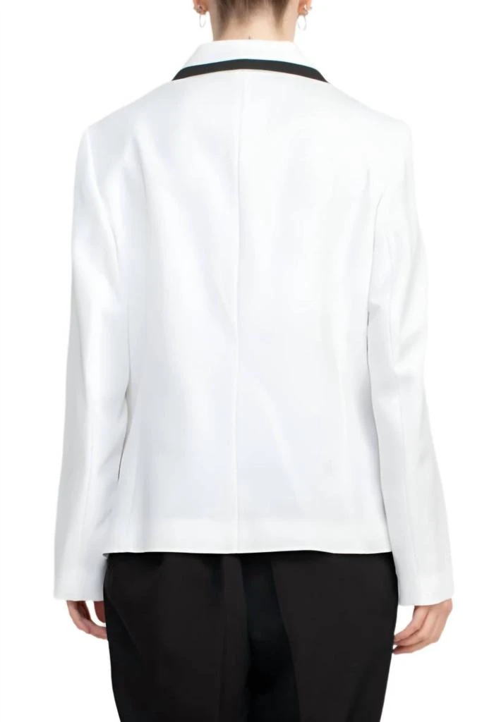 Le Suit Le Suit - Notched Collar Contrast Trim With Matching Pant Set 3