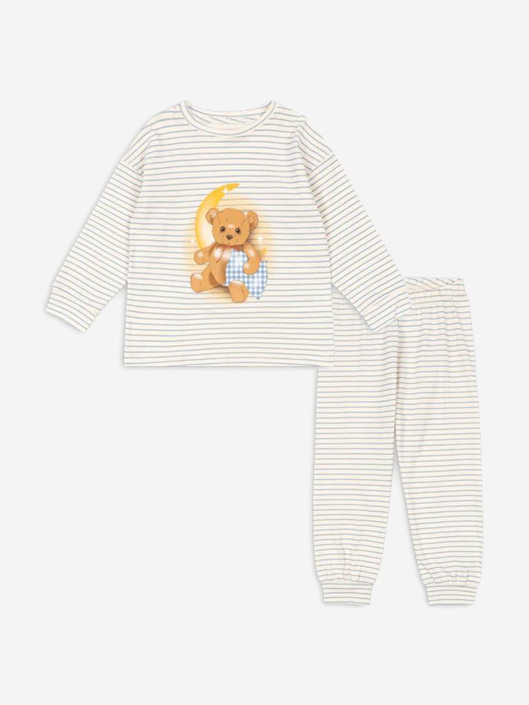 Konges Slojd Kids Striped Gio Pant Set in Blue