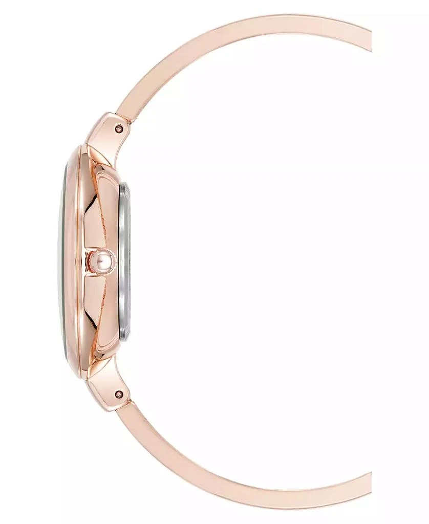 Anne Klein Women's Quartz Charming Floral Rose Gold-Tone Metal Alloy Watch Set 2