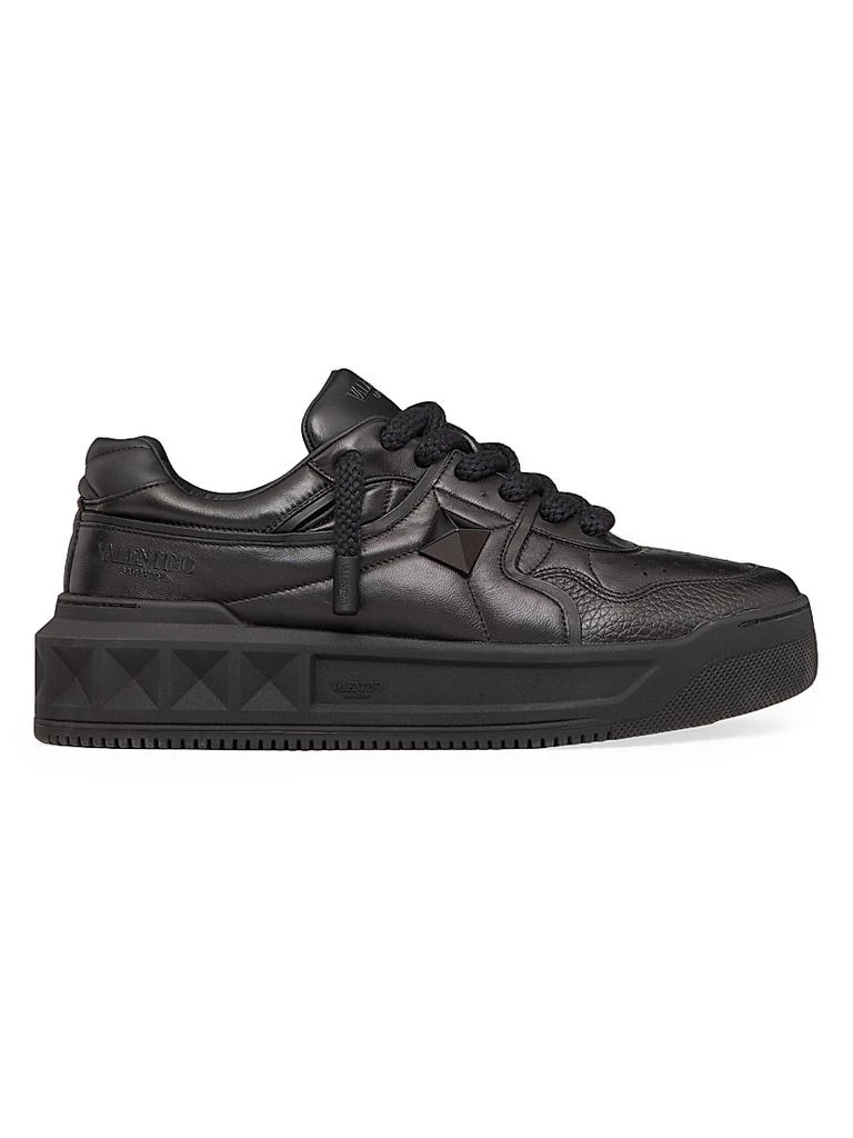 Valentino One Stud XL Nappa Leather Low Top Sneakers 1