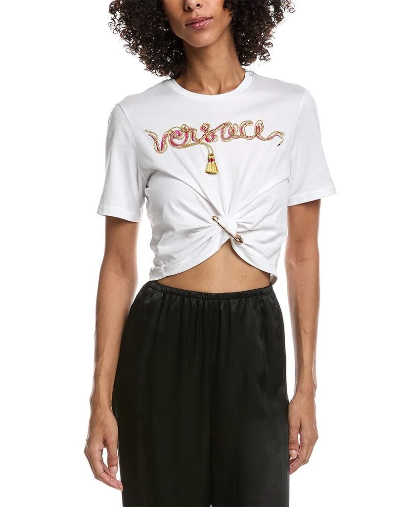 Versace Twisted Front T-Shirt 1