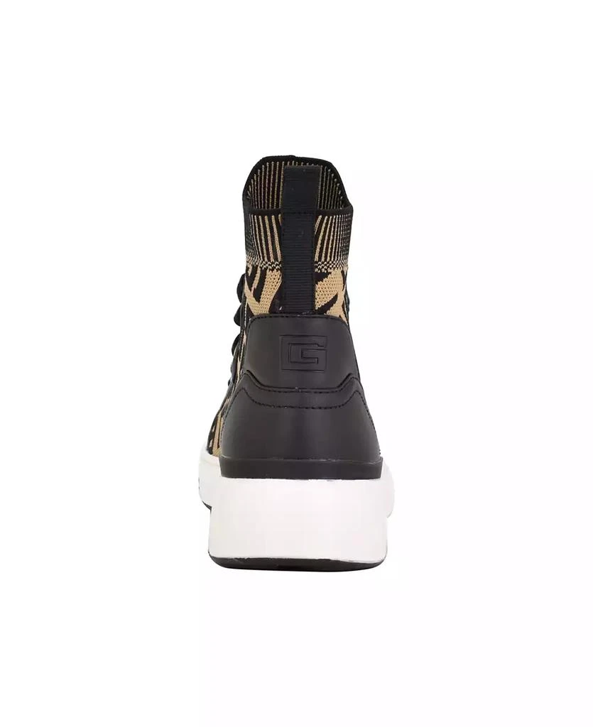 GUESS Women's Mannen Knit Hi-Top Lace-Up Fashion Sneakers 3