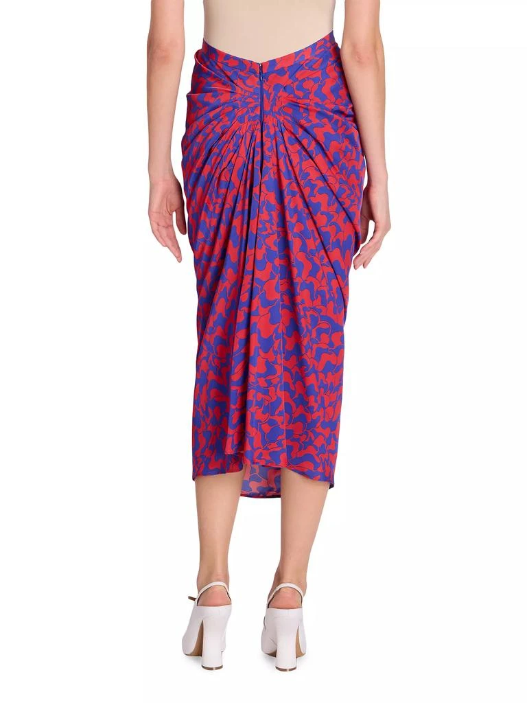 Dries Van Noten Sonata Printed Gathered Midi-Skirt 5