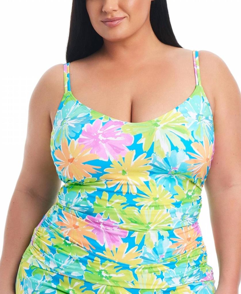 Bleu Rod Beattie Bleu Rod Beattie - Plus Size Scoop-neck Tankini Top