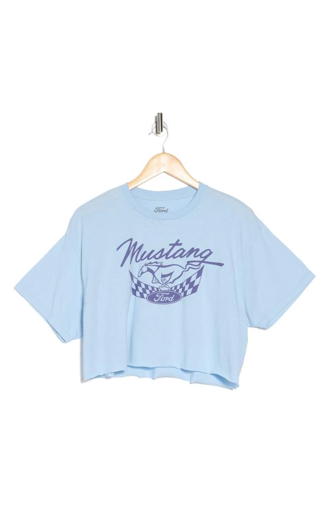 Merch Traffic Ford Mustang Crop Graphic Print T-Shirt 3