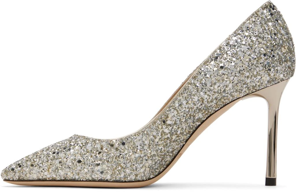 Jimmy Choo Silver Romy 85 Heels 3