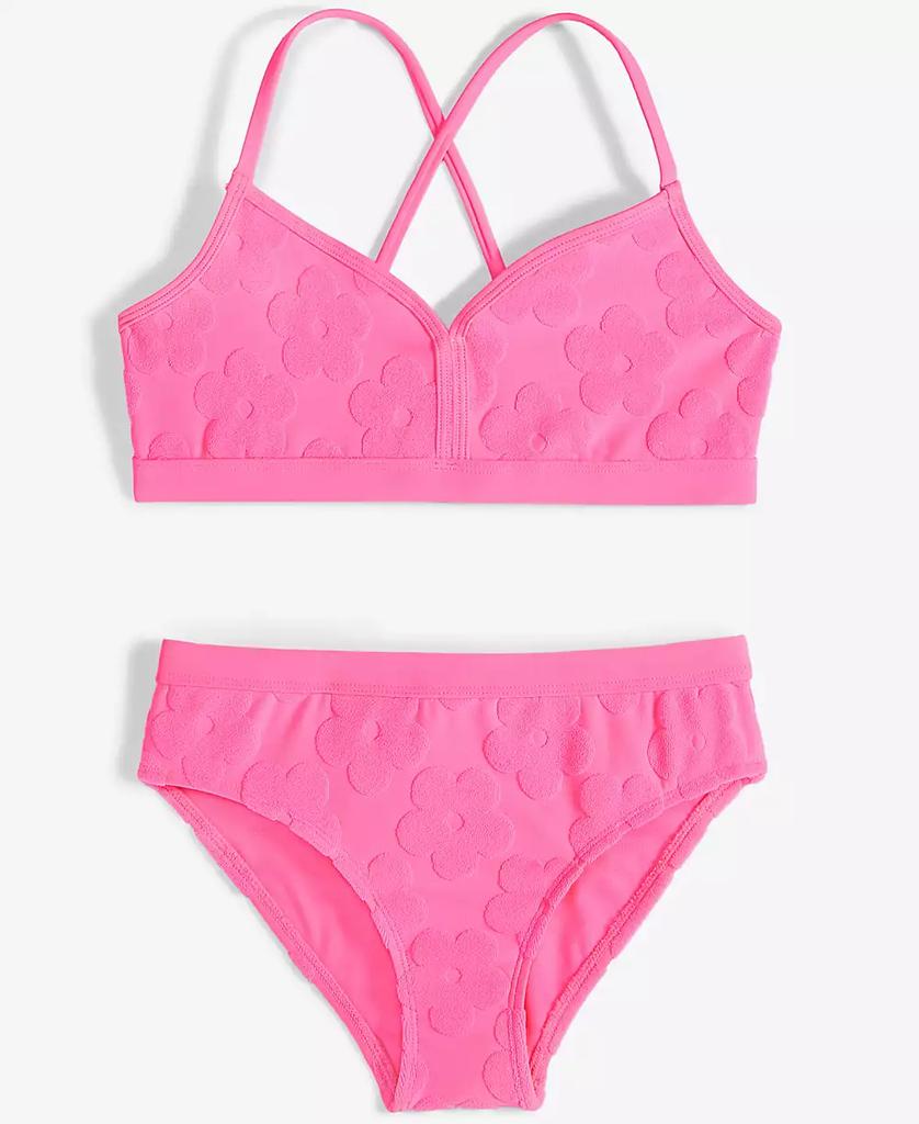 Breaking Waves Big Girls Banded Bralette & Scoop Bottom Swimsuit