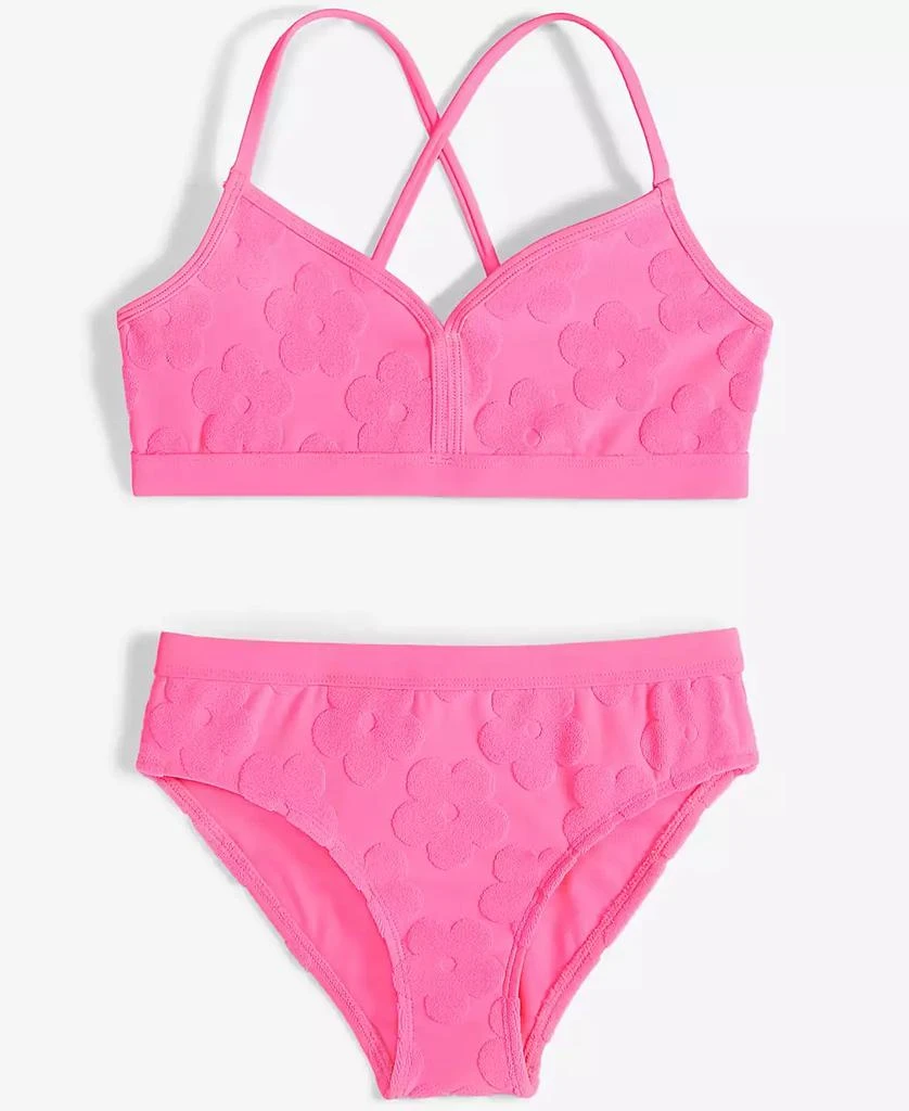 Breaking Waves Big Girls Banded Bralette & Scoop Bottom Swimsuit 1