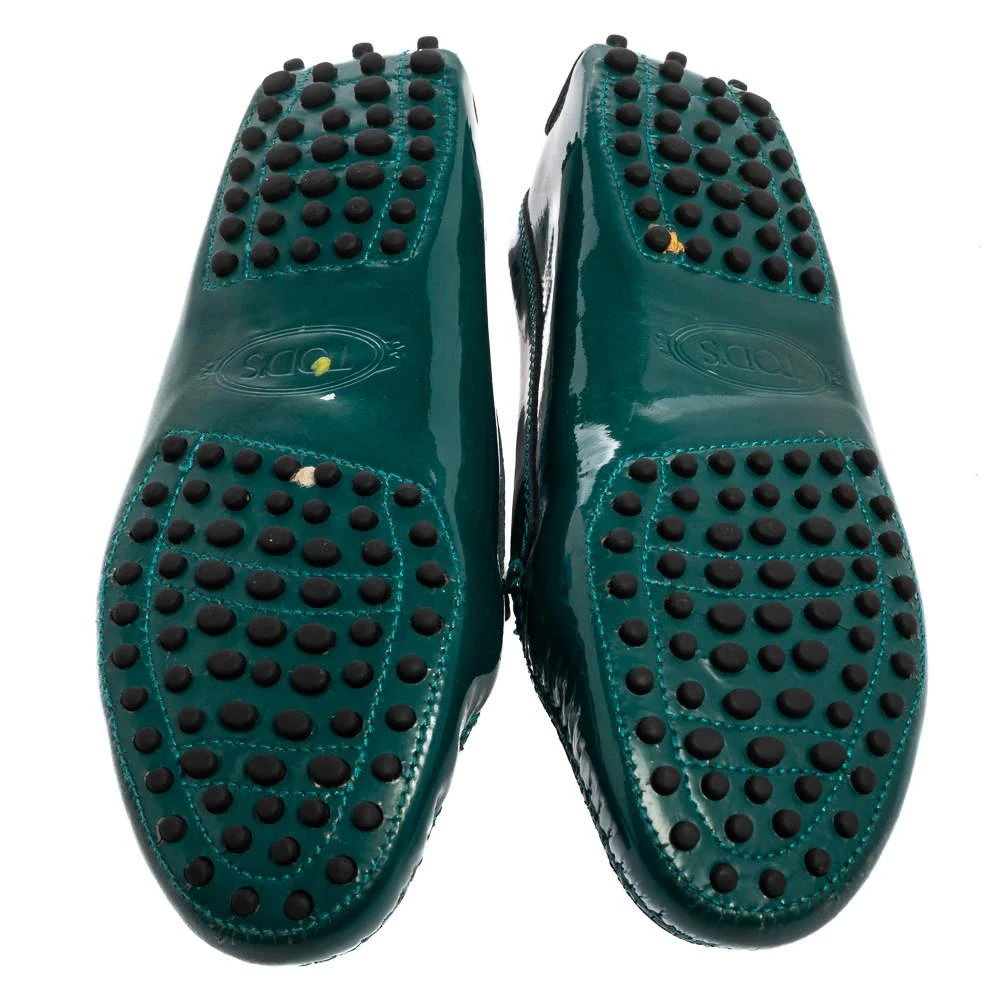 Tod's Tod's Green Patent Leather Gommini Penny Loafers Size 36 6