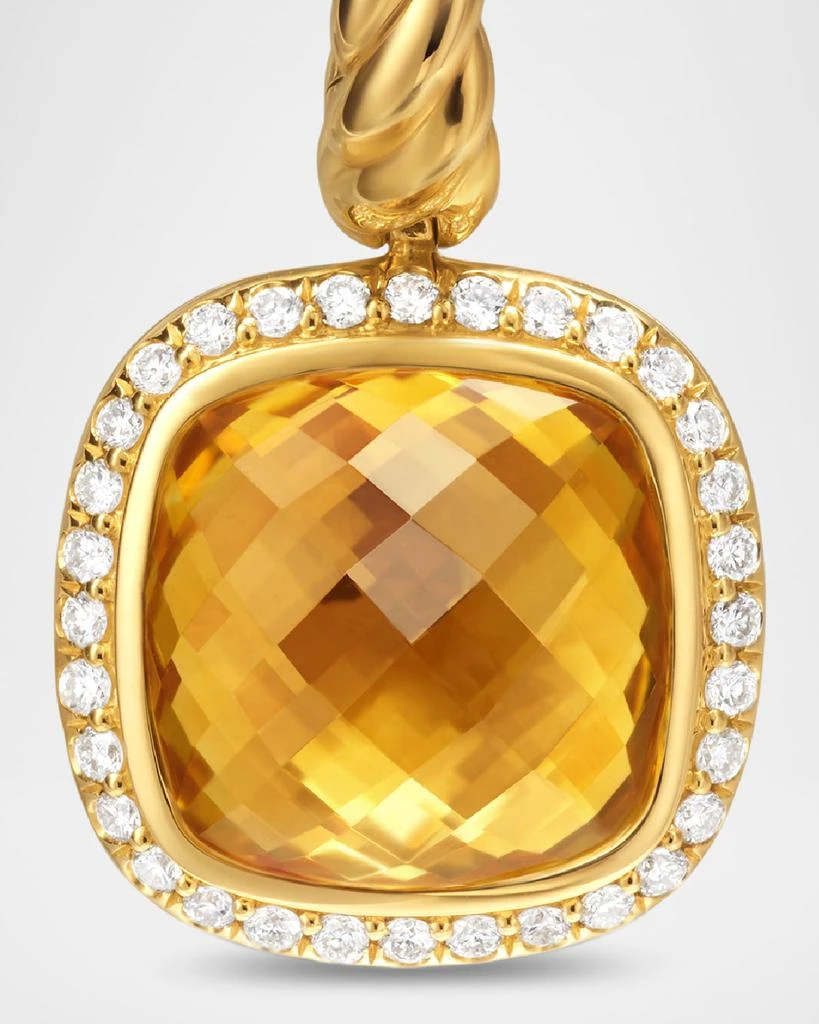 David Yurman Albion Drop Earrings with Gemstones and Diamonds in 18K Gold, 10mm 2