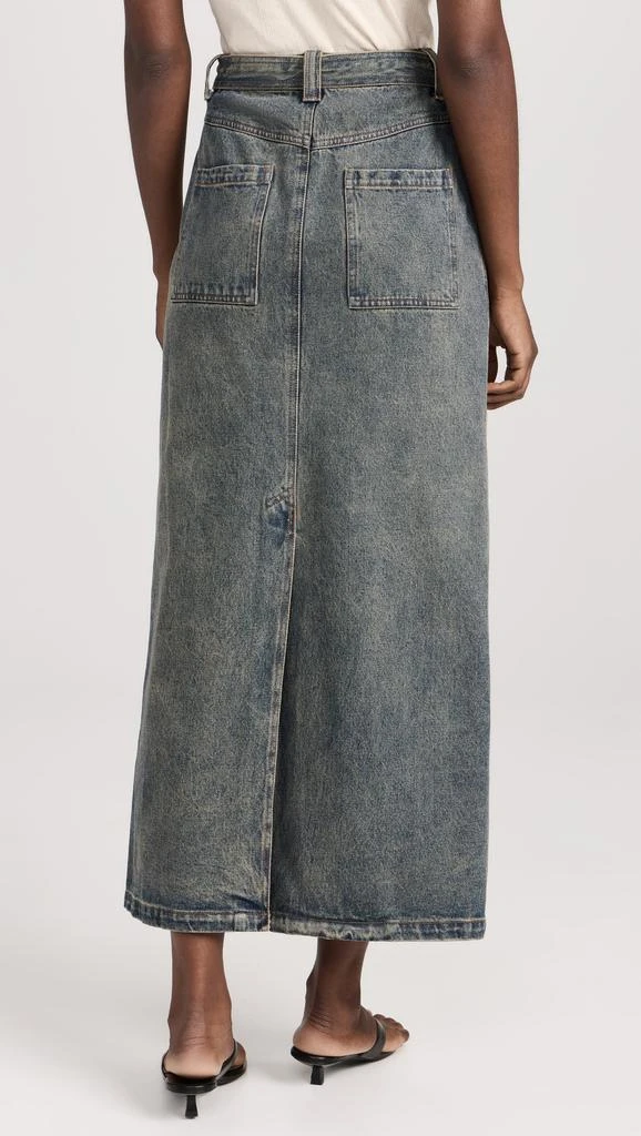 Pixie Market Belted Dirty-Wash Maxi Skirt 2