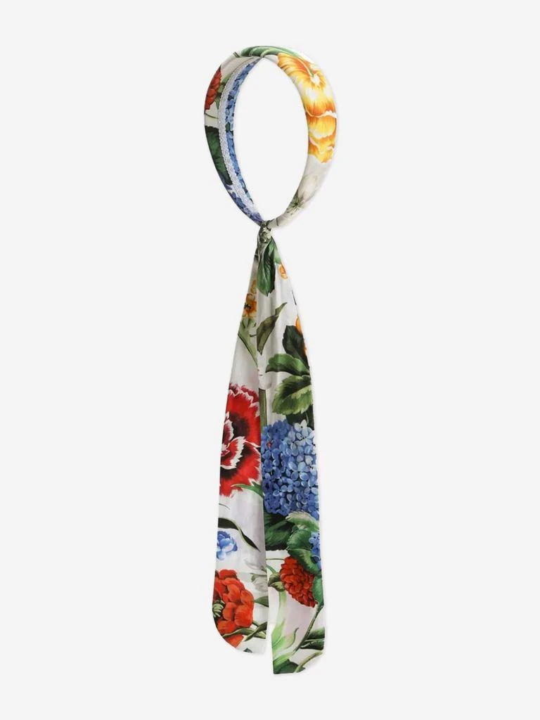 Dolce 
Gabbana Dolce 
Gabbana Girls Floral Print Headband in Multicolour 2
