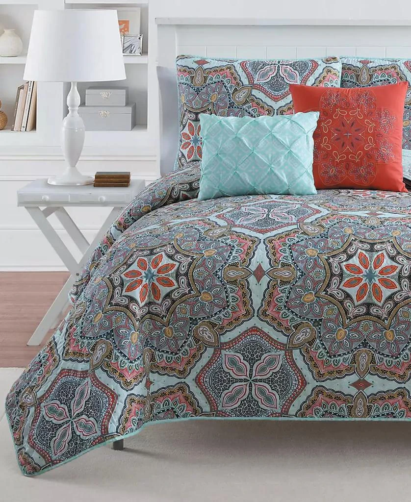VCNY Home Yara Reversible 3-Pc. Full/Queen Quilt Set 1