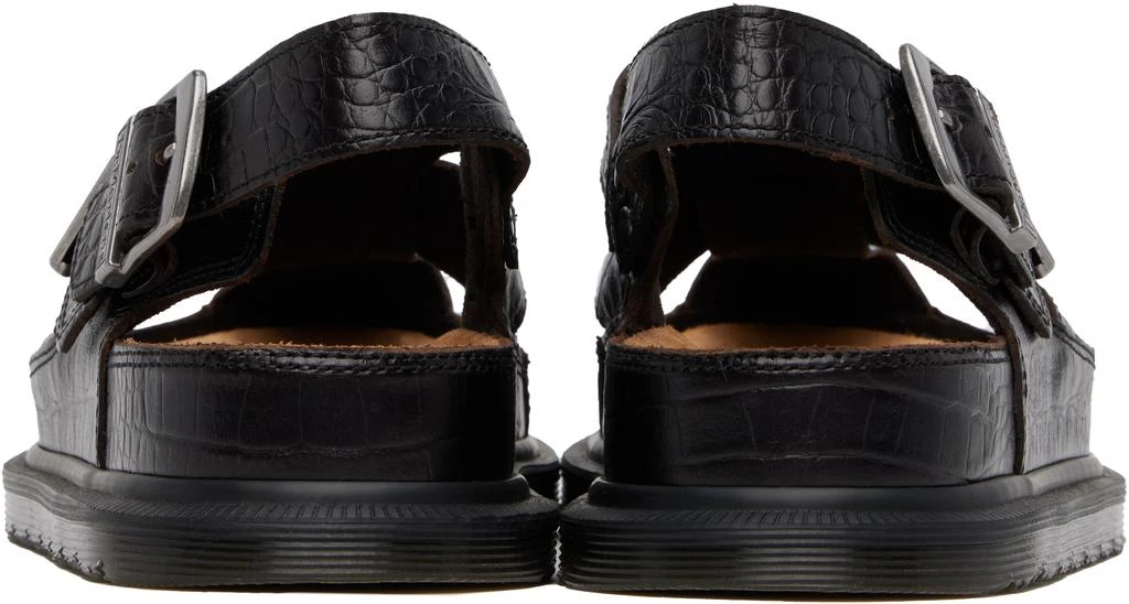 Dr. Martens Brown Fisherman Crocodile Analine Leather Sandals 2