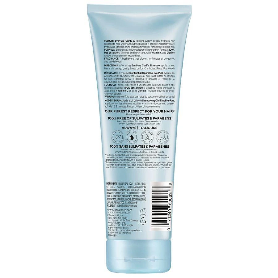 L'Oreal Paris Sulfate Free Restoring Conditioner For Hard Water Exposure 10