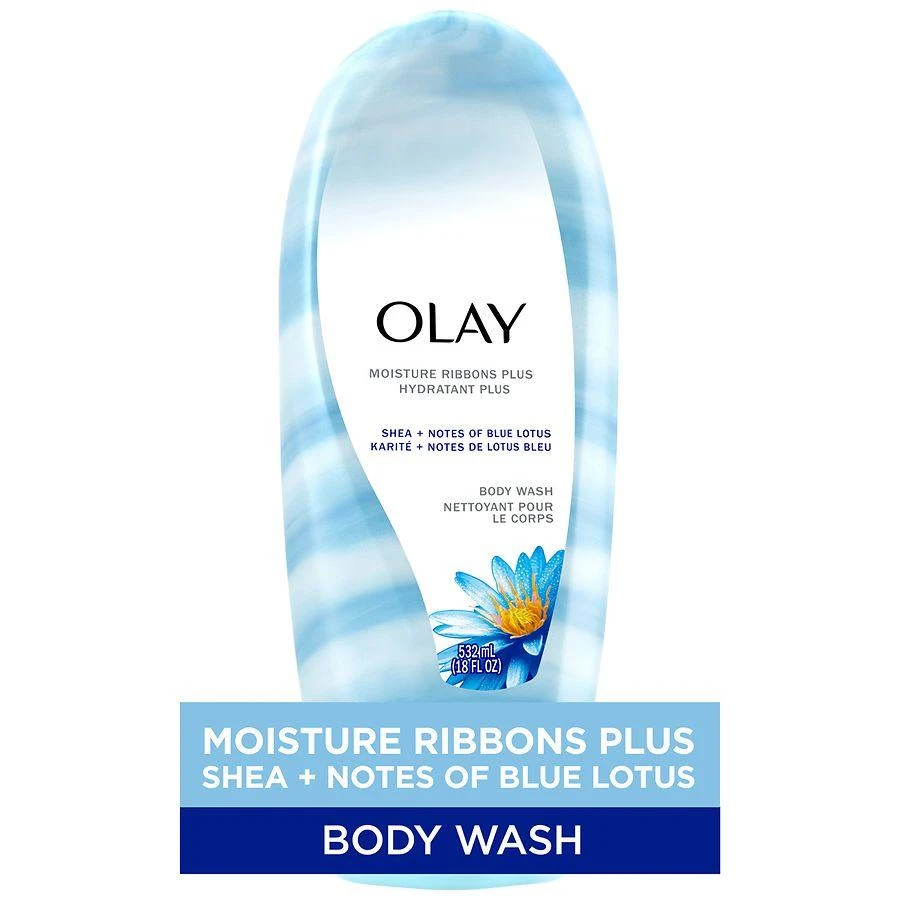 Olay Moisture Plus Body Wash Shea + Notes of Blue Lotus 1