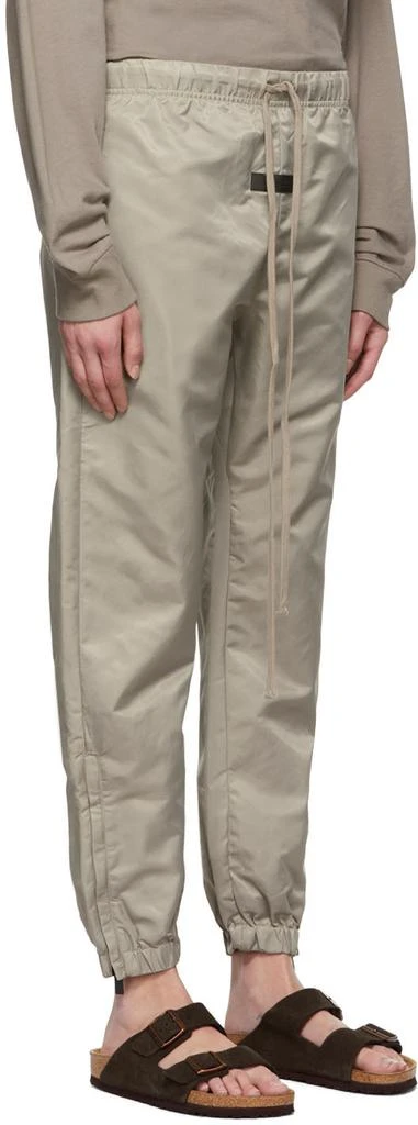 Essentials Taupe Nylon Track Pants 2