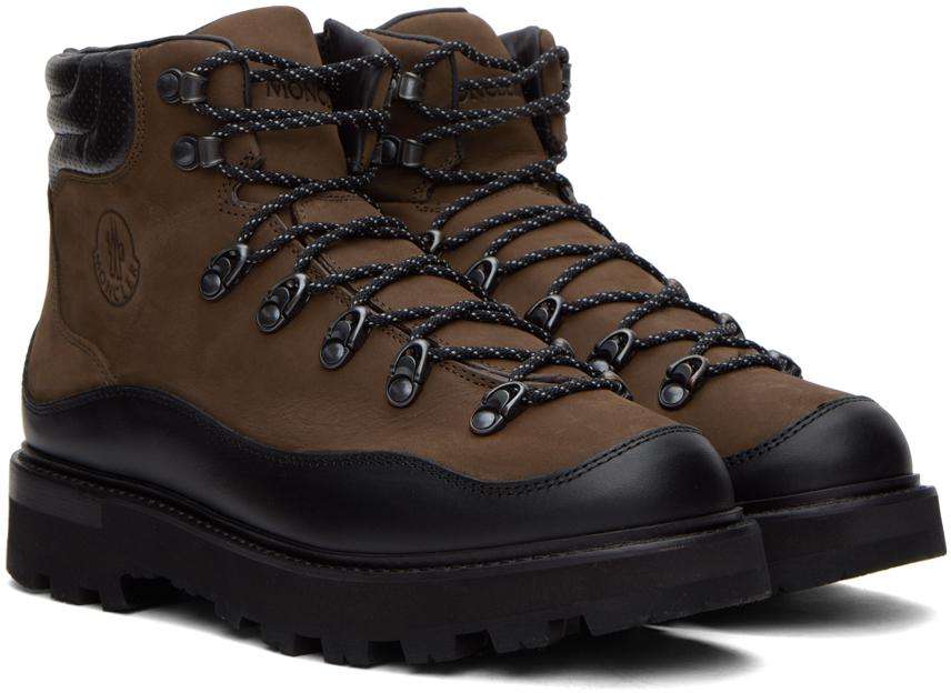 Moncler Brown & Black Peka Trek Hiking Boots - BeyondStyle