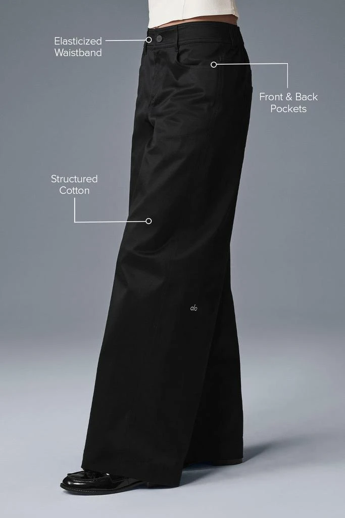 Alo Wanderlust Wide Leg Trouser - Black 3