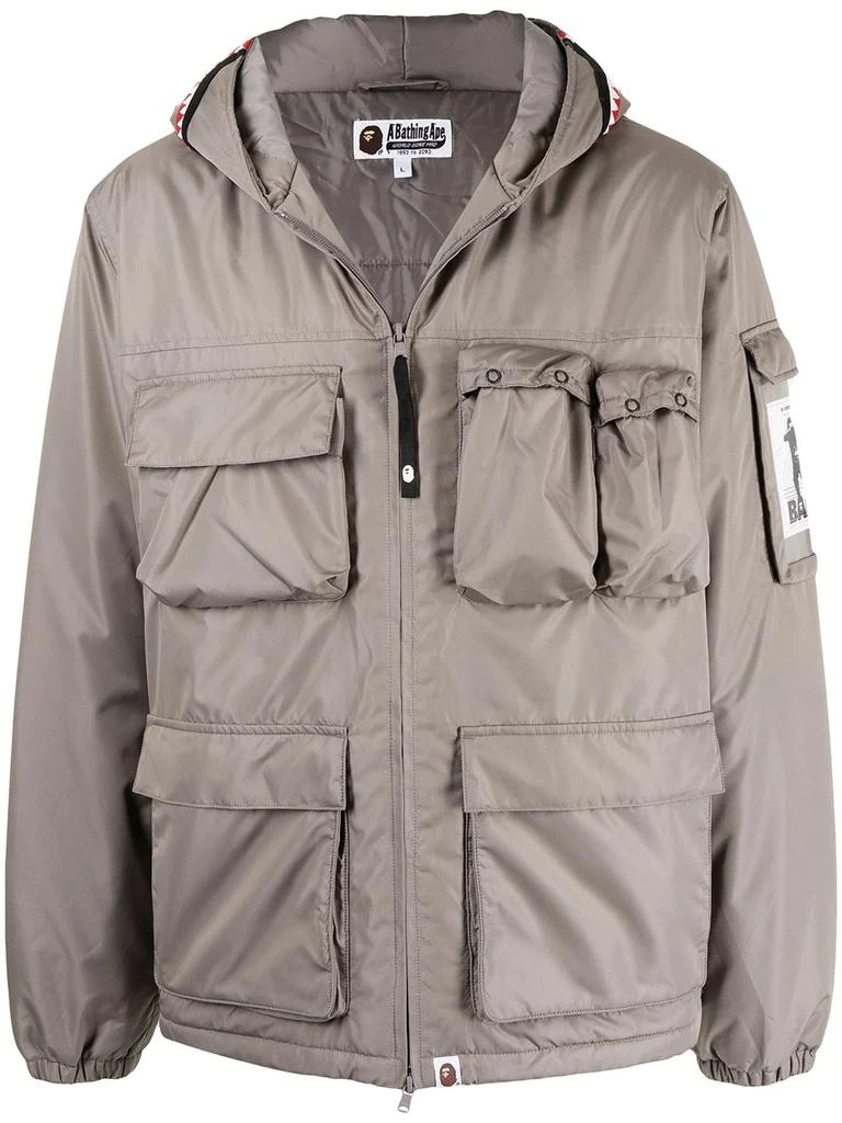 A BATHING APE® hooded cargo-pocket jacket - men 1