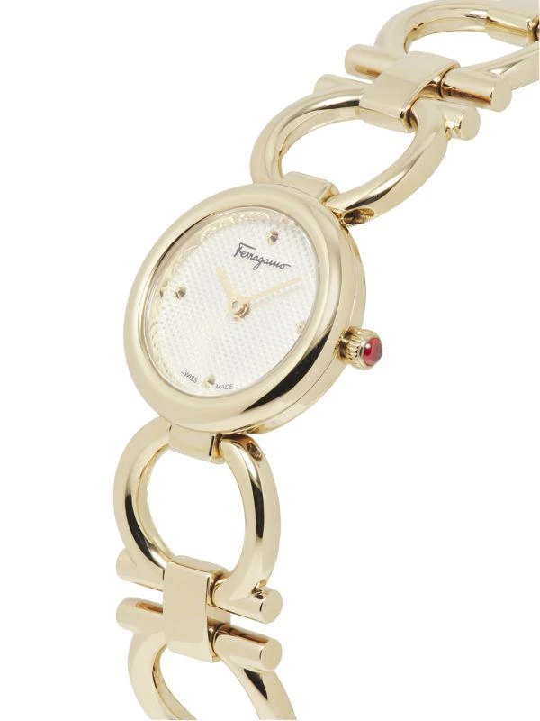 Salvatore Ferragamo Double Gancini IP Goldtone Stainless Steel Bracelet Watch/22.5MM 3