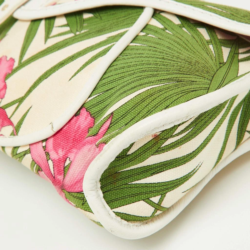 Celine Celine Multicolor Tropical Print Canvas and Leather Shoulder Bag 20