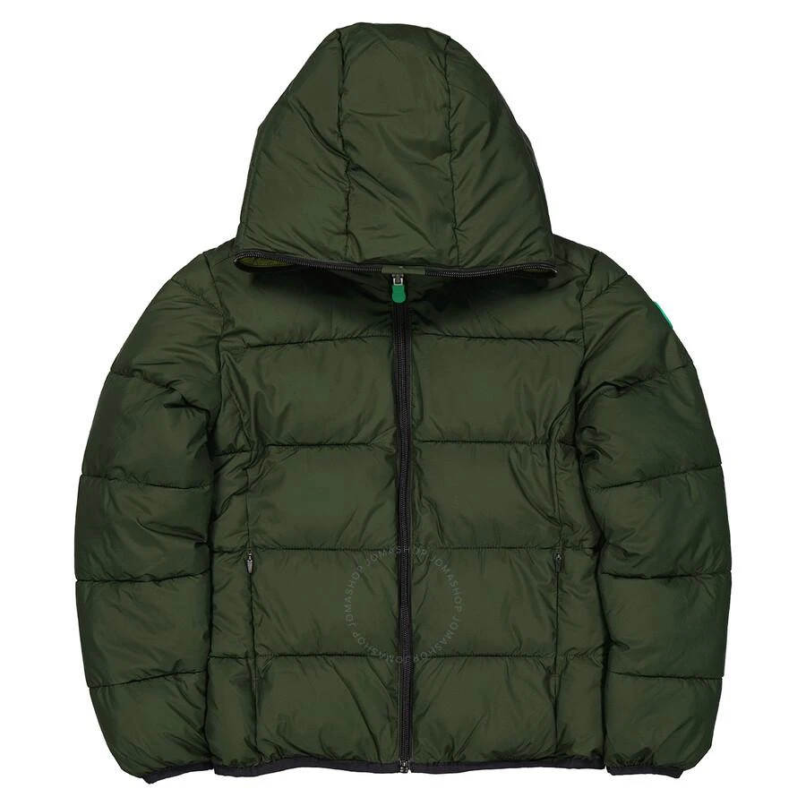 Save The Duck Kids Pine Green Tom Reversible Hooded Jacket 1