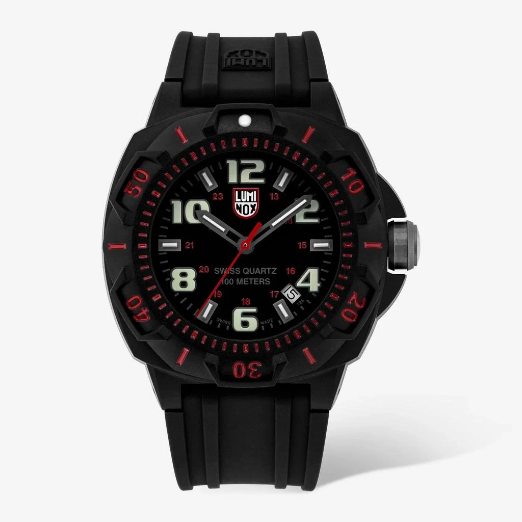 Luminox LUMINOX Men's XL.0215.SL Sentry 0200 Black Dial With Red Markings Watch 1