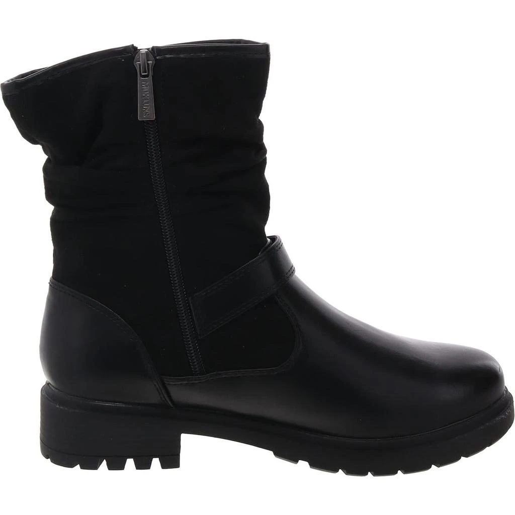 MUK LUKS Womens Buckle Leather Ankle Boots 2