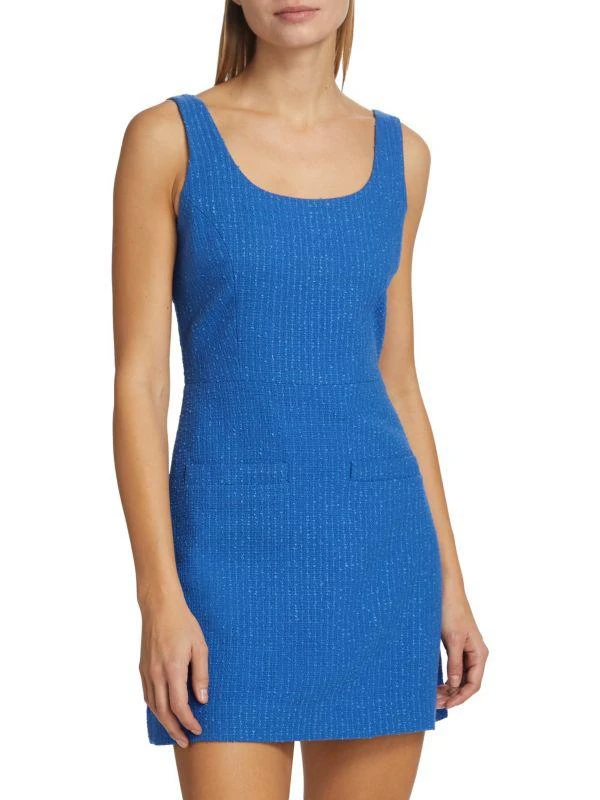 VERONICA BEARD Sabra Cotton-Blend Tweed Sheath Minidress 1