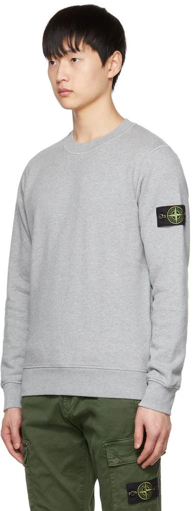 Stone Island Gray Patch Sweatshirt 4