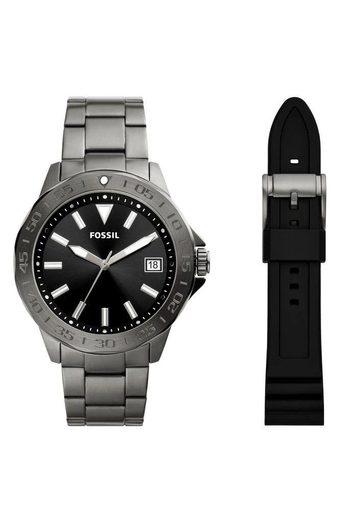 Fossil Bannon Convertible Three-Hand Quartz Watch, 45mm