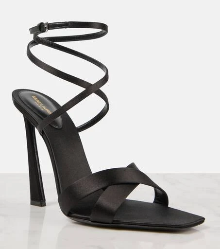 Yves Saint Laurent Corinne 110 satin crêpe sandals 6