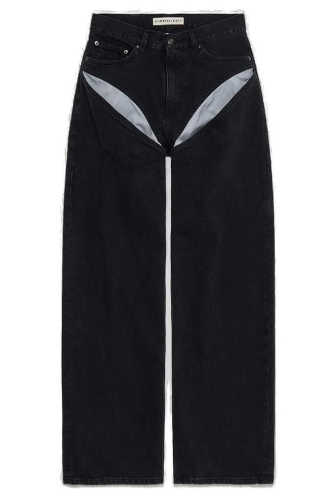 Y/Project Y/Project Cut-Out Detailed High Waist Jeans from Cettire