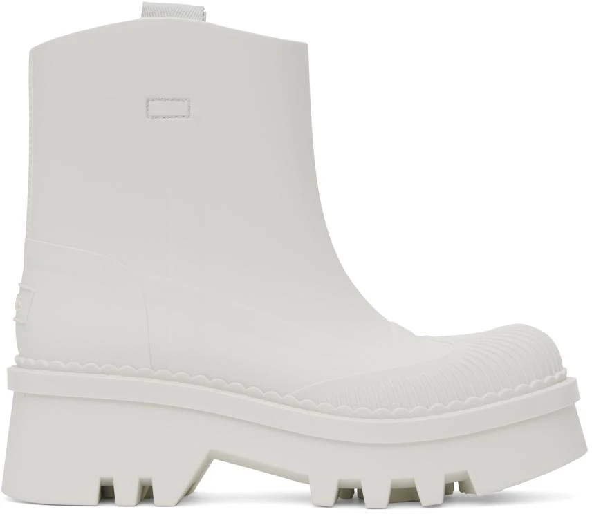 Chloé White Raina Rain Boots 1