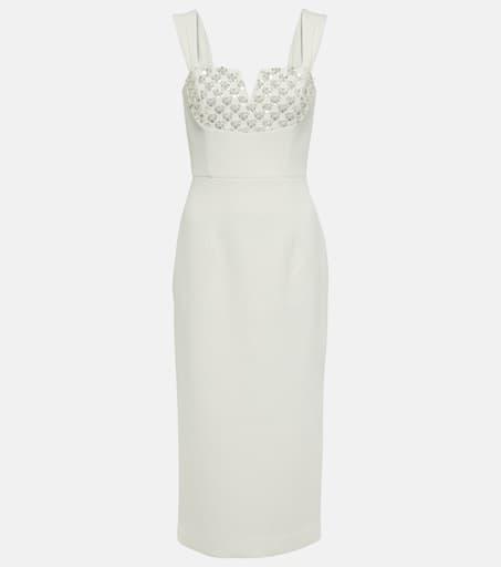 【REBECCA VALLANCE】CRYSTAL MIDI DRESS クリスタル装飾 ミディ REBECCA VALLANCE Crystal-embellished midi dress - Dresses